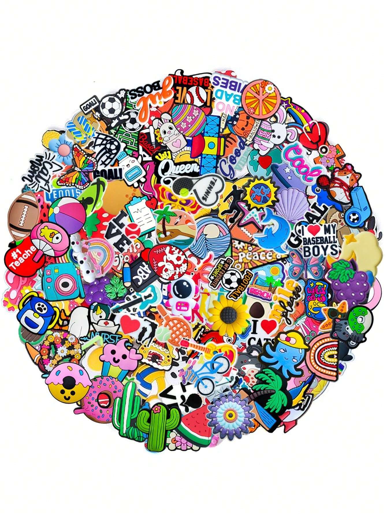 30 PCS Random Mixed Series, Holiday, Food, Fruit, Dessert, Peace Series