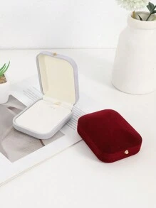 1pc/6pcs Pendant Necklace Jewelry Box Flocked Gift Box For Jewelry Storage And Display - Multicolor - View 7