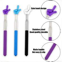 3Pcs Telescopic Teachers Pointer, Mini Extendable Hand Pointer Finger Pointer Stick, Retractable Classroom Pointer For Elementary School Kindergarten Teacher Supplies 3Pcs Teacher Pointer Finger Telescopic Pointer Stick Hand Pointer With Lanyards, Extendable Pointer Teacher Pointers For Classroom Elementary School Teacher, Classroom Supplies,Back To School,School Supplies