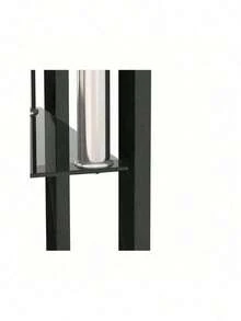 Set Of 2, Modern Tempered Glass Tea Table Coffee Table End Table, Square Table For Living Room, Transparent/Black - Đen + Kính Cường Lực-4 - Xem 6