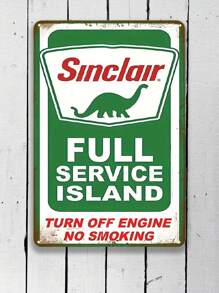 1 Pc Sinclair Oil Vintage Metal Tin Sign - Multicolor - View 11