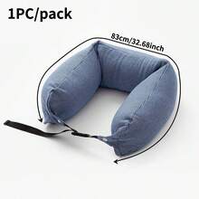 1 件记忆泡沫旅行枕，100% 纯泡沫飞机颈枕，可调节、可清洗颈部支撑垫，带透气枕套 - 1個裝 - 查看 2