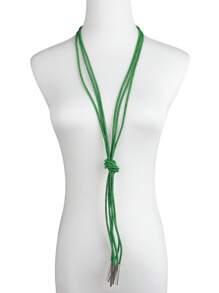 MARLIWOO 1 件新款时尚奢华设计流苏长项链，适合女士 - 彩色 - 查看 8