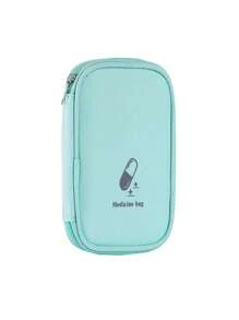1pc Portable Travel First Aid Kit, Outdoor Emergency Medical Bag, Household Small Pill Case Storage Bag For Travel Storage Bag,Makeup Bag,Cosmetic Bag,Vacation Organizer,Large Capacity Makeup Organizer Makeup Case, For Lipstick, Brush, Skincare, Mobile Phone, Coin, Small Items, For Home,Gift,Vacation And Festival Halloween Christmas Multifunctional Use,Boho Vibes - Multicolor - View 13