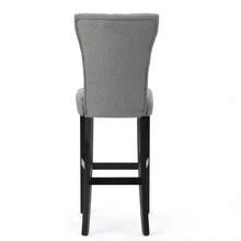BARSTOOL, 2024 Year - Xám + Gỗ + Vải như hình - Xem 11