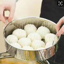 Stainless Steel Pot With Steamer Rack Set, Thick Steamer Pot And Soup Pot, Rice Cooker Seafood Boil - Solid Color Stainless Steel Pot With Steamer Grid - View 8