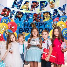 Decoraciones de fiesta de cumpleaños - Azul - Ver 8