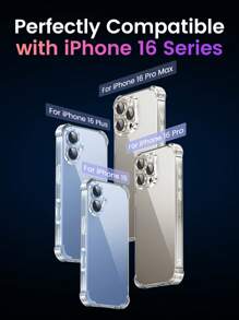 UGREEN 晶莹剔透气囊系列手机壳适用于 16 Pro Max Pro 16 Plus 透明防水防震防摔防刮