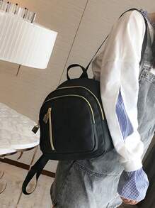 1 Balo Ví Thời Trang Unisex Màu Trơn Nylon Túi Đi Học Có Dây Đeo Có Thể Điều Chỉnh Nhẹ & Trang Trí Bằng Kim Loại Balo Túi Xách Tay Có Khóa Kéo Cho Bé Gái & Bé Gái Tuổi Teen & Sinh Viên Đại Học & Cho Hoạt Động Ngoài Trời & Đi Chơi & Kỳ Nghỉ Kỳ Nghỉ & Du Lịch Túi Đi Học, Túi Trẻ Em, Balo Trẻ Em, Balo Mini, Túi Đi Học, Balo Đi Học, Túi Bé Trai, Túi Đi Học Trẻ Em, Túi Mẫu Giáo Hoàn Hảo Cho Bé Gái, Trẻ Em, Bé Gái Đi Học, Bé Trai Tuổi Teen, Bé Trai Tuổi Teen - màu đen - Xem 7