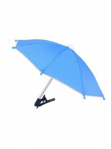 1/2 piezas Paraguas parasol impermeable con soporte para teléfono, paraguas mini con protección UV, adecuado para lluvia ligera, visera de sol universal para teléfono, accesorio antirreflejo para teléfono al aire libre, accesorio esencial de viaje, accesorios de fitness y estudio, necesidad de camping de vacaciones, accesorio de vacaciones - Multicolor - Ver 13