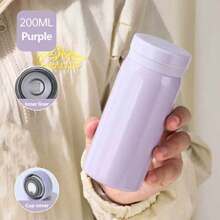 Botella de agua térmica portátil de doble vacío de acero inoxidable de 200ml 300ml/304, de vuelta a la escuela
