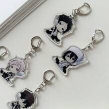 1 件文豪野犬动漫配件、钥匙扣、第二部动漫手机挂饰、汽车钥匙扣、背包吊坠、可爱包包配件纪念品汽车配件包饰背包学校字母哥特 Y2k 万圣节配件教师节圣诞节礼物创意 - 彩色 - 查看 6