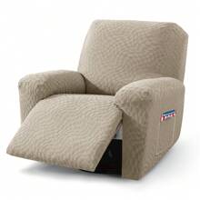 Sofa Recliner Covers Newest 5-Piece, Fashion Recliner Couch Slipcovers With Pockets Both Side, 2024 Soft Durable Jacquard Fabric Pet Friendly Lazy Boy Reclining Protector