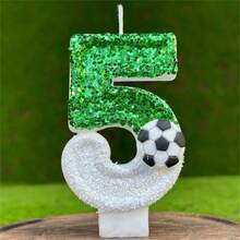 Football Shaped Birthday Candles Decorations, Suitable For All Ages Sports Theme - Multicolor - View 12