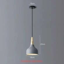 1 đèn chùm phong cách Bắc Âu, đầu đơn/ba, đèn thả nghệ thuật hiện đại tối giản màu Macaron, thích hợp cho phòng ăn, quầy bar, phòng ngủ, không bao gồm bóng đèn - Đèn chùm nhỏ 1,5m - Xem 11