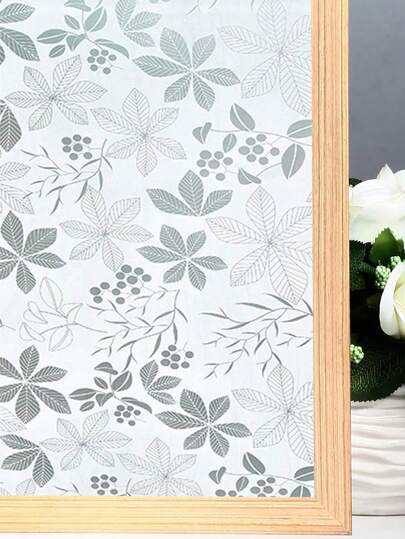 1 Rolle selbstklebende Fensterfolie, Fensterfolie zum Blockieren von Sonneneinstrahlung, mattierte Fensterglasabdeckung, Wärmekontrolle Fensterfolie, 3D-Isolierungs-Fensterglassticker für Zuhause