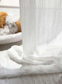 1 pieza Cortina de velo de terciopelo transparente, para todas las estaciones - Multicolor - Ver 9