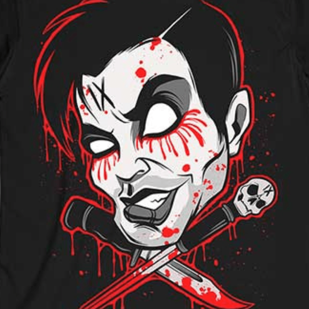 Ice Nine Kills Official Band TShirt Cross Swords (Back Print