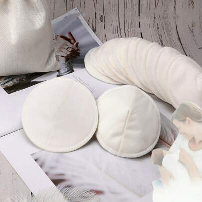 Washable Nursing Pads, Reusable Organic Breast Pads , Soft & Super Absorbent - Perfect Baby Shower