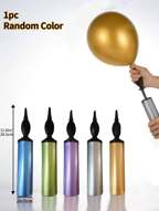kumozawa 1pc Plastic Balloon Inflator, Random Color Balloons Manual Pump For Party, Balloons Supplies Accessories