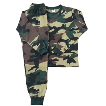 Military Green Camouflage Pajamas For Boys, Teens, 100% Cotton Mesh Size 2 To 18