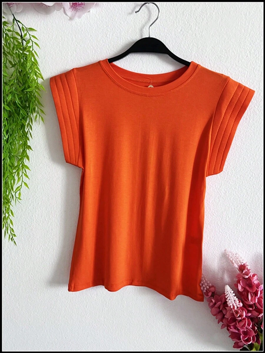 Women's Fashion Blouse - trái cam - Xem 1
