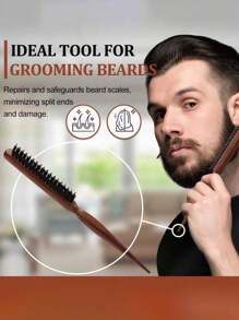 5pcs Bristle Hair Brush Set With Edge Control - For Men And Women - Unscented Mane Bristle Professional Barber Styling Brush For Thick/Thin Hair, No-Power Fade And Clipper Cleaning Comb, Slick Back Smoothing Tool Anti-Static Hair Comb, Scalp Massage Tool For Styling And HairdressingSlick Back, Teasing & Smoothing Combs-, Hair Brush, Comb, Hair Tools, Hair Brush, Mini Hair Brush, Detangling Brush, Hair Brushes, Hair Hair Products, Hair Tools, Hair Stuff, Curly Hair Brush, Hairdressing Equipment,Hair Brush,Slick Back Brush,Styling Brush,Curly Hair Brush,Edge Brush,Hair Comb,Brush Hair,Hair Brush Set,Comb Hair,Comb For Curls,Detangling Brush,Hair Brush For Women,Hair,Travel,Hair Products,Hair Tools,Hair Stuff,Barber,Barber Accessories,Barbershop,Hairdressing Equipment