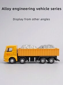 Construction Vehicle Toy Set With Metal Accessories - Includes Transporter Truck, Cement Mixer, Oil Tank Truck, Crane, Small Cars, Sliding And Forward Motion, Simulation Scenes, Realistic Models, Kids Gift, Birthday Gift,Back To School - Engineering Vehicle Toys - View 10