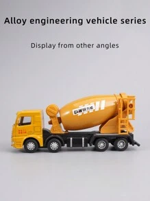 Construction Vehicle Toy Set With Metal Accessories - Includes Transporter Truck, Cement Mixer, Oil Tank Truck, Crane, Small Cars, Sliding And Forward Motion, Simulation Scenes, Realistic Models, Kids Gift, Birthday Gift,Back To School - Engineering Vehicle Toys - View 8