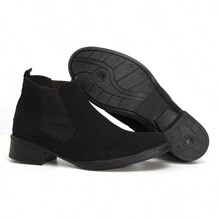 Women's Chelsea Boots, Suede, Comfort, Day To Day, Sizes 33 To 40 - 黑色 - 查看 8