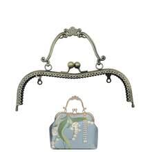1pc Wallet Frame & Lock Clasp, Handmade Bag Hardware Accessories Gifts For Women Valentines - Gold - View 5
