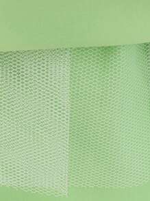 Colorful 3D Butterfly Tutu Dress For Baby Girls, Cute & Flower Girl Dress For Outdoor Party, Fabric Pattern Randomly Cut, Headband Not Included - Green - View 9