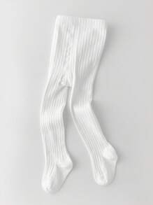 3 Pairs Kids Solid Color Leggings Pantyhose, Versatile Stirrup Tights For Students