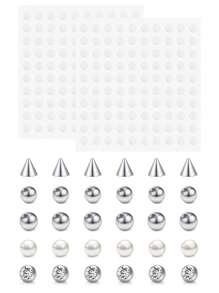 Stick On Balls Fake Piercing Balls Fake Lip Piercing Fake Eyebrow Piercing Fake Snake Bites Piercing Fake Bridge Piercing Fake Ear Piercings Fake Lip Ring Stick On Belly Button Ring - Fake Piercings - View 21