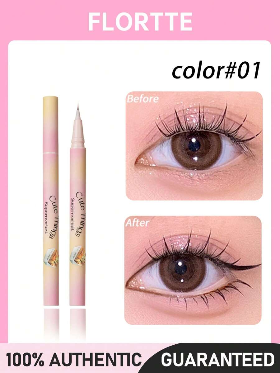 FLORTTE Mireille 系列细眼线笔 01# I'm Chic 0.55ml - 01#我細很颯 - 查看 1