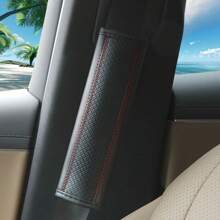 1 件装皮革压花舒适柔软汽车内饰配件套装 - 方向盘套/扶手垫/肩垫 - 均碼 - 查看 13