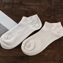 6 Pairs Women Short Socks Low Vamp Socks Cute Boat Socks Short Tube Solid Color Deodorant Ladies Lightweight Socks, Spring/Summer/Autumn