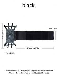 旋转跑步手机臂带运动手机臂套手腕包男臂套女臂套手机支架 - 彩色 - 查看 5