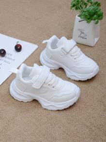 Kids' Fashionable New Chunky Sneakers, Small White Shoes, Outdoor Sports Casual Shoes, Campus Shoes, All Season - White - View 3