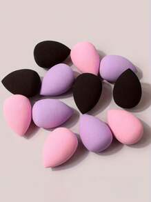 12/4pcs Multifunctional Mixed Shape Cosmetic Sponge, Multi-Color Cosmetic Sponge, Soft Reusable Cosmetic Sponge, Flawless Cosmetic Sponge, Cosmetic Tools, Beauty Mixer, Hydrophilic PU Cosmetic Egg, Suitable For Foundation Make-Up