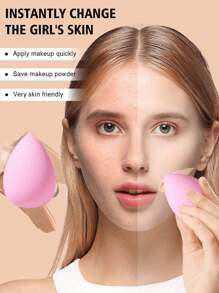 12/4pcs Multifunctional Mixed Shape Cosmetic Sponge, Multi-Color Cosmetic Sponge, Soft Reusable Cosmetic Sponge, Flawless Cosmetic Sponge, Cosmetic Tools, Beauty Mixer, Hydrophilic PU Cosmetic Egg, Suitable For Foundation Make-Up