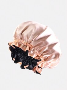 2 piezas Gorro de dormir para mujer de talla grande con doble ribete de encaje, gorro quimioterapia - Multicolor - Ver 10