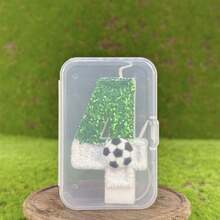 Football Shaped Birthday Candles Decorations, Suitable For All Ages Sports Theme - Multicolor - View 5
