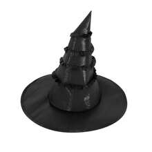1 chiếc mũ phù thủy Baroque Halloween mới, mạng che mặt nữ hoàng Gothic & hoa giả trang trí, phụ kiện mũ phù thủy - Nhiều màu - Xem 15