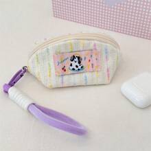 1pc Makeup Bag Colour Earphones For Puppies Cosmetic Bag Waterproof,Lipstick Pack,Women Bags For Make Up , Small Bag Storage Makeup Case,Travelling Bags For Ladies,Pencil Case Daily Big Large Capacity Makeup Brushes Holder Travel Toiletry Bag Organizer Make Up Bag, Pencil Pouch