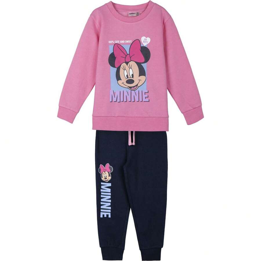 Disney Tuta da ginnastica in cotone vellutato con licenza ufficiale di design unico, morbida, calda e confortevole - Multicolore - Visualizzare 1