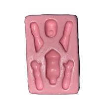 通用婴儿身体硅胶模具 - 彩色 - 查看 2