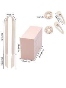 6pcs/Box Rubber Sponge Foam Heatless Big Wave Curlers Sleeping Slouchy Hair Curlers Set, Hair Styling Tools - Multicolor - View 8