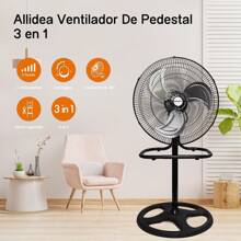 ALLIDEA Ventilador eléctrico 3 en 1 de alta velocidad 18", mando a distancia,velocidad y dirección del viento ajustables, tres formas de uso, ventilador eléctrico silencioso - Tipo de Enchufe A USA (110-127V) - Ver 4
