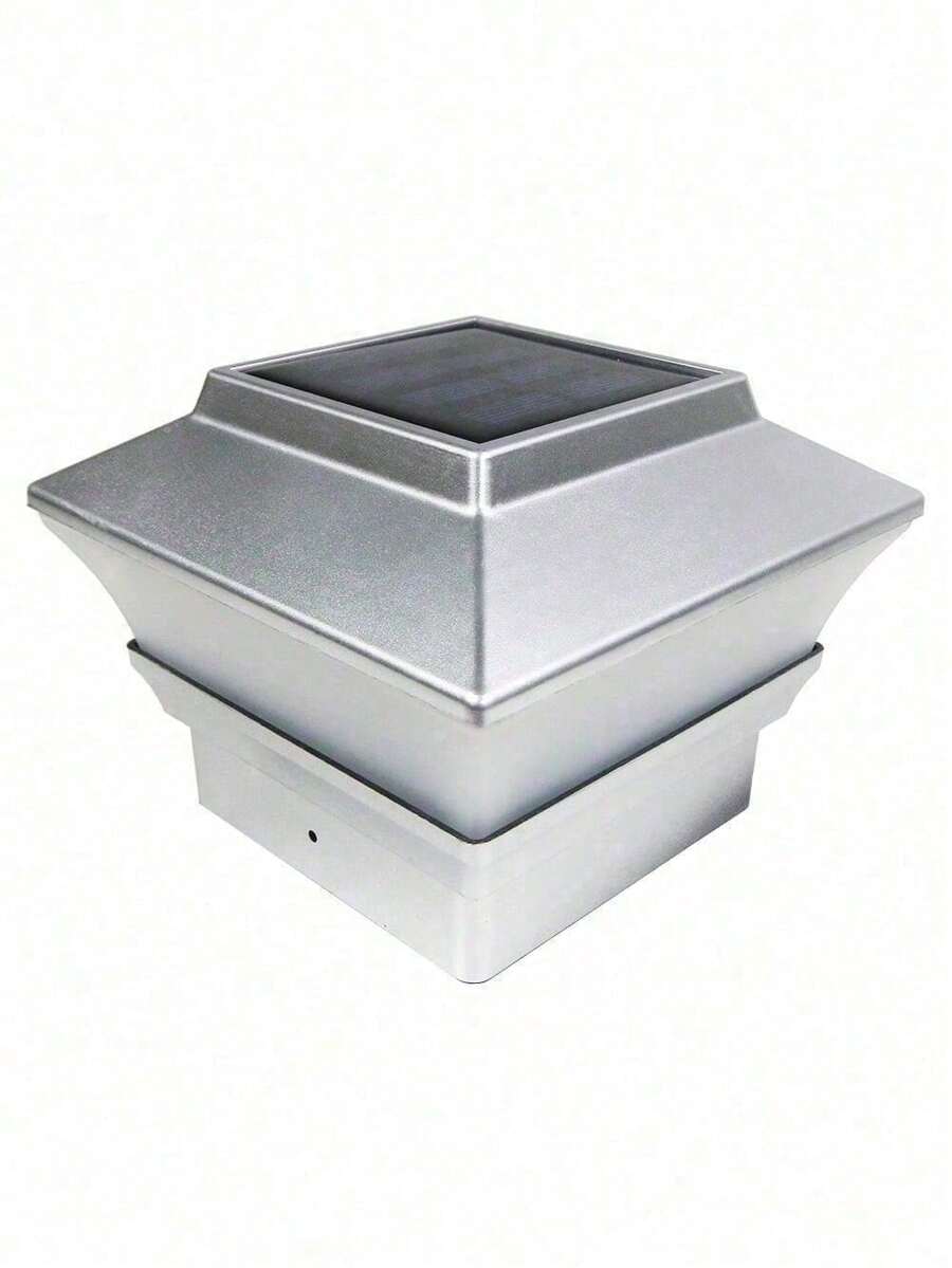 8 Black / Brown / Silver / White 4 X 4 Solar Post Deck Cap Fence Light
